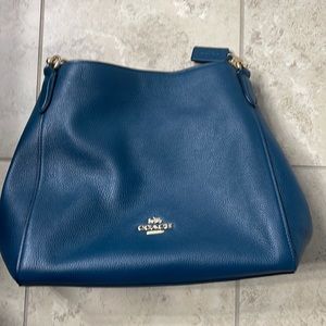 Peacock coach hallie handbag